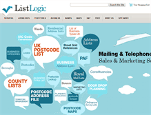 Tablet Screenshot of list-logic.co.uk